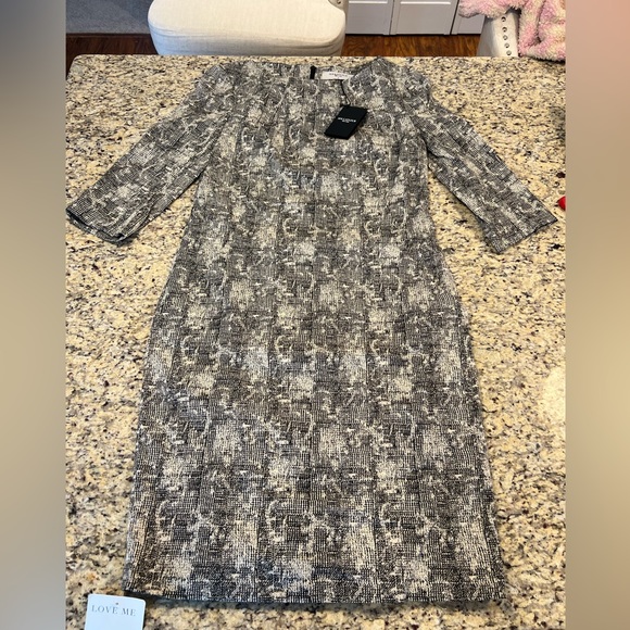 NWT MM Lafleur Crackle Print Etsuko Sheath Dress - Picture 3 of 9